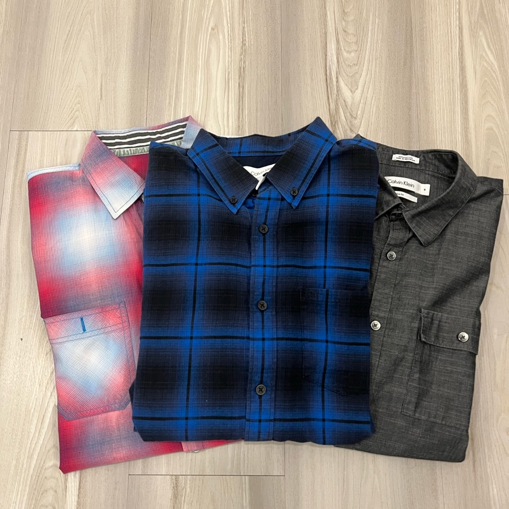 BUNDLE: 3 Men’s Button Down Shirts (M)